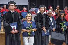 Od lewej: dr inż. P. Myśliwiec, prof. R. Śliwa, dr inż. P. Sułkowicz, prof. J. Burek, dr inż. J. Woźniak,